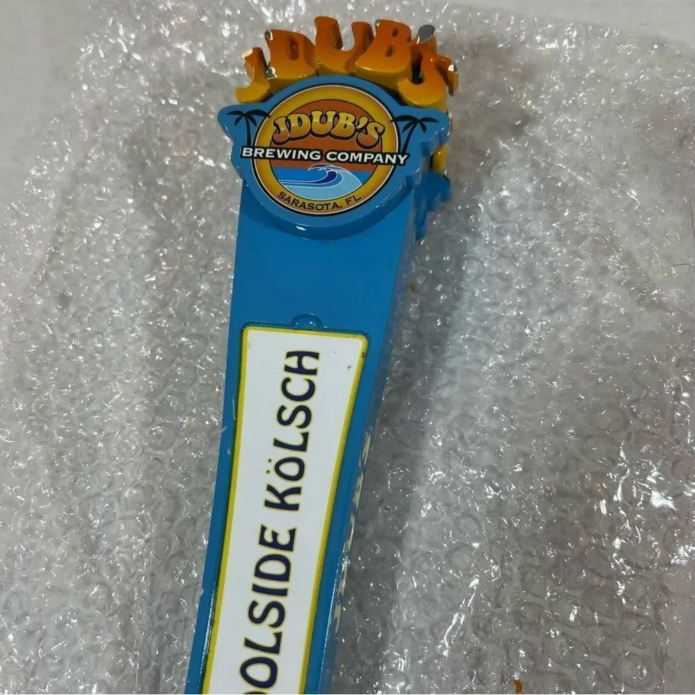 JDub's Brewing Company Poolside Kolsch beer tap handle